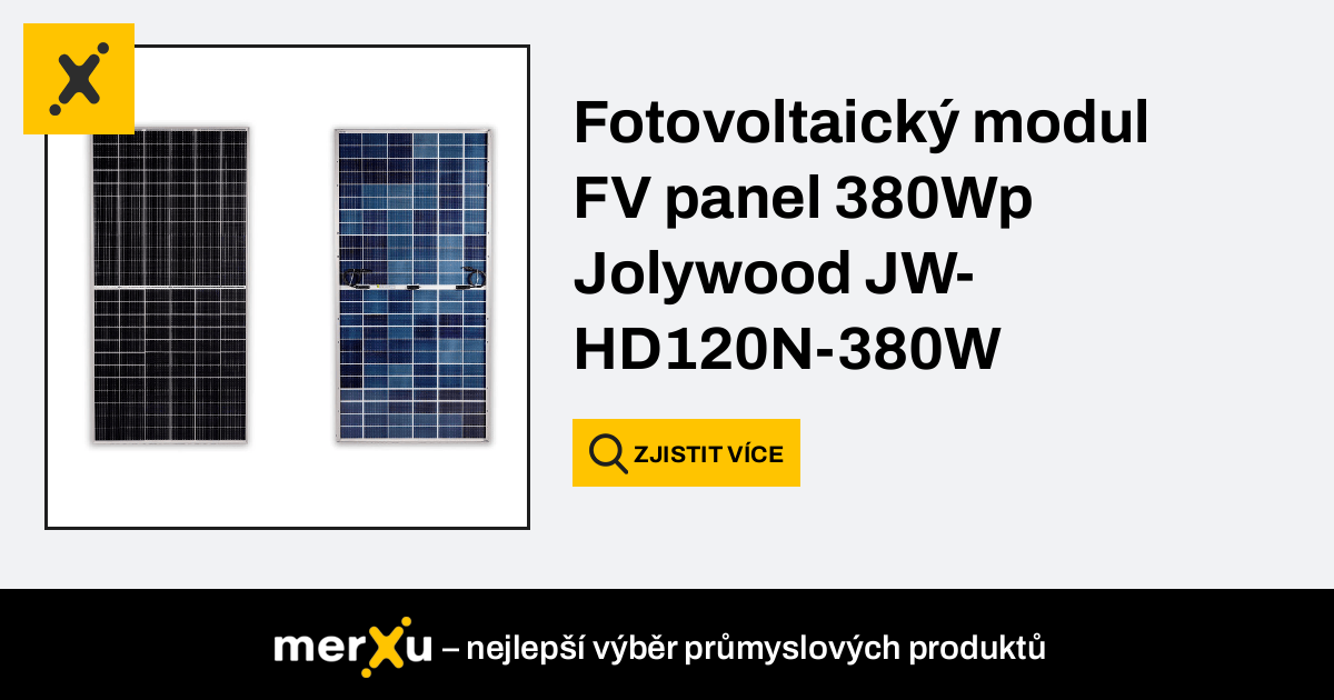 Jolywood Fotovoltaick Modul Fv Panel Wp Bifaci Ln Typ N Pln Ern Years Jw Hd N