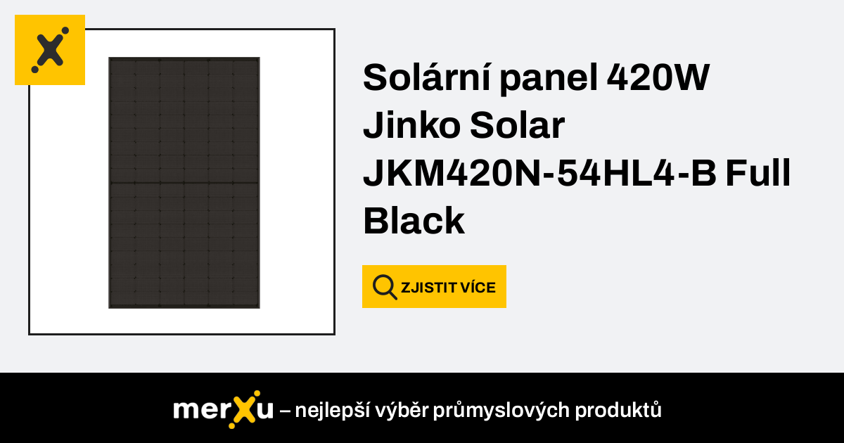 JinkoSolar Solární Panel 420W Jinko Solar JKM420N-54HL4-B Full Black ...