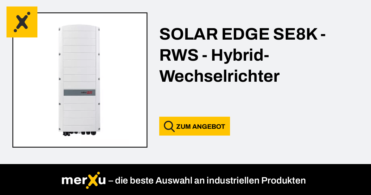 Solaredge Solar Edge Se K Rws Hybrid Wechselrichter Merxu