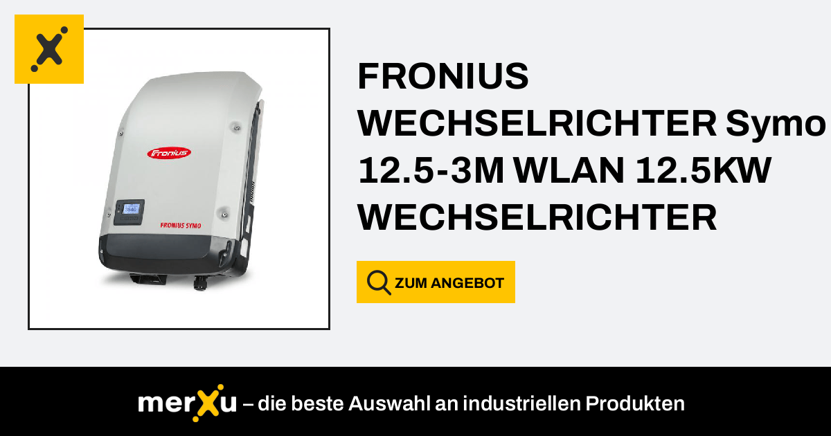 Fronius WECHSELRICHTER Symo 12.5-3M WLAN 12.5KW WECHSELRICHTER - MerXu