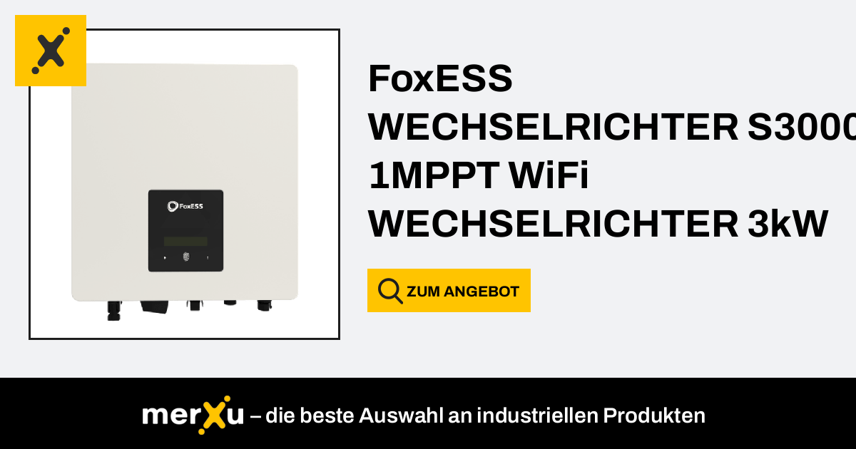 Foxess Wechselrichter S Mppt Wifi Wechselrichter Kw Merxu