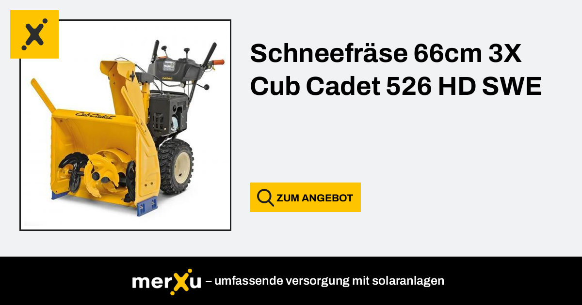 Schneefräse buy Marke Cub Cadet 526 HD SWE