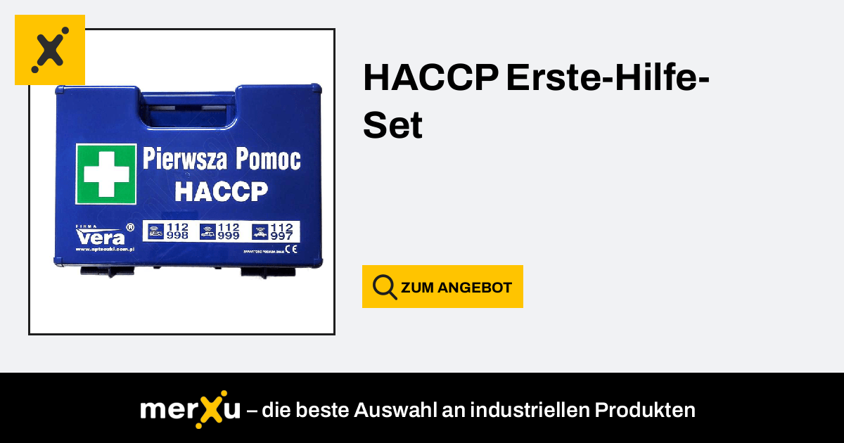 Vera HACCP Erste-Hilfe-Set - merXu - Preise verhandeln! Großhandelskäufe!