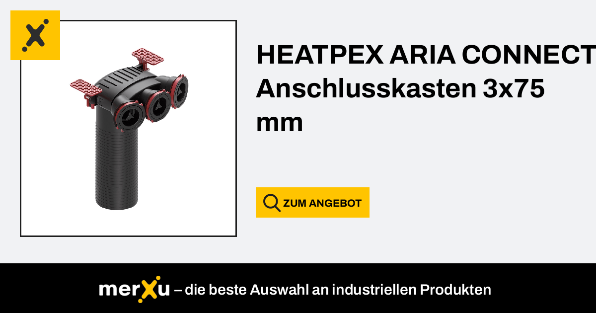 Heatpex ARIA CONNECT Anschlusskasten 3x75 mm - merXu - Preise verhandeln!  Großhandelskäufe!