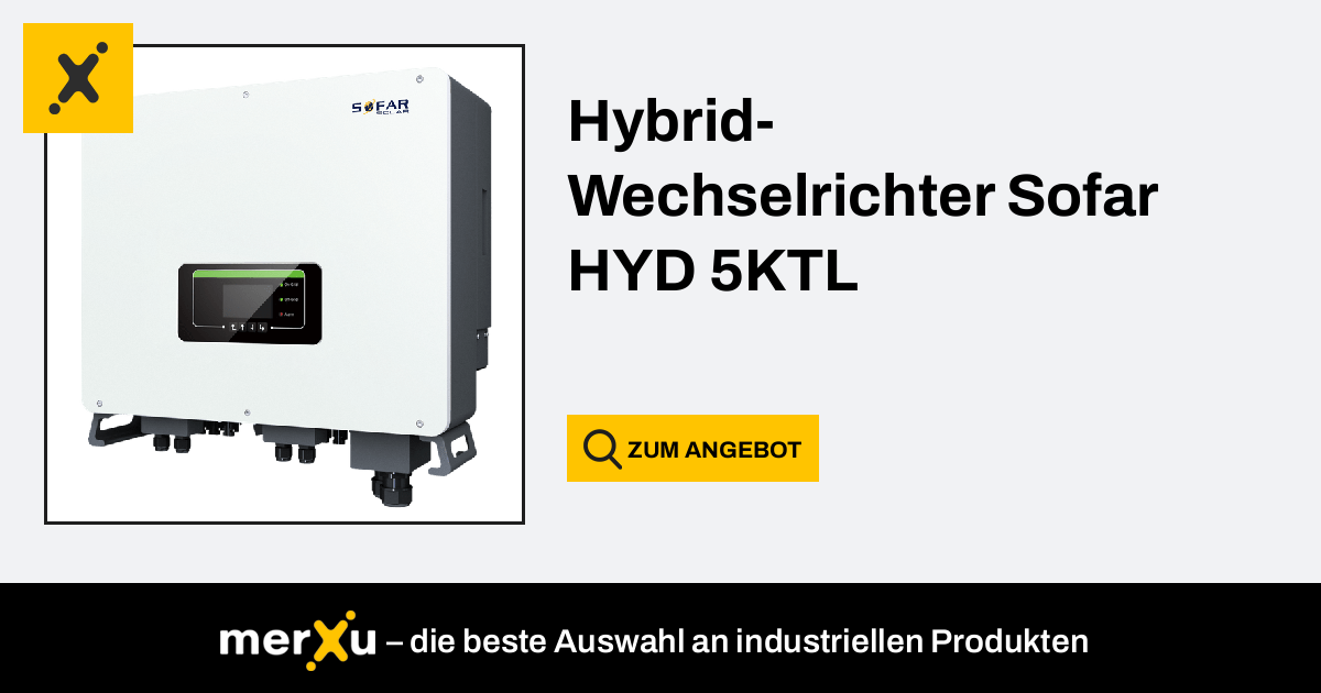 Sofar Solar HYD5KTL Hybrid-Wechselrichter - Preis - Soltech Shop