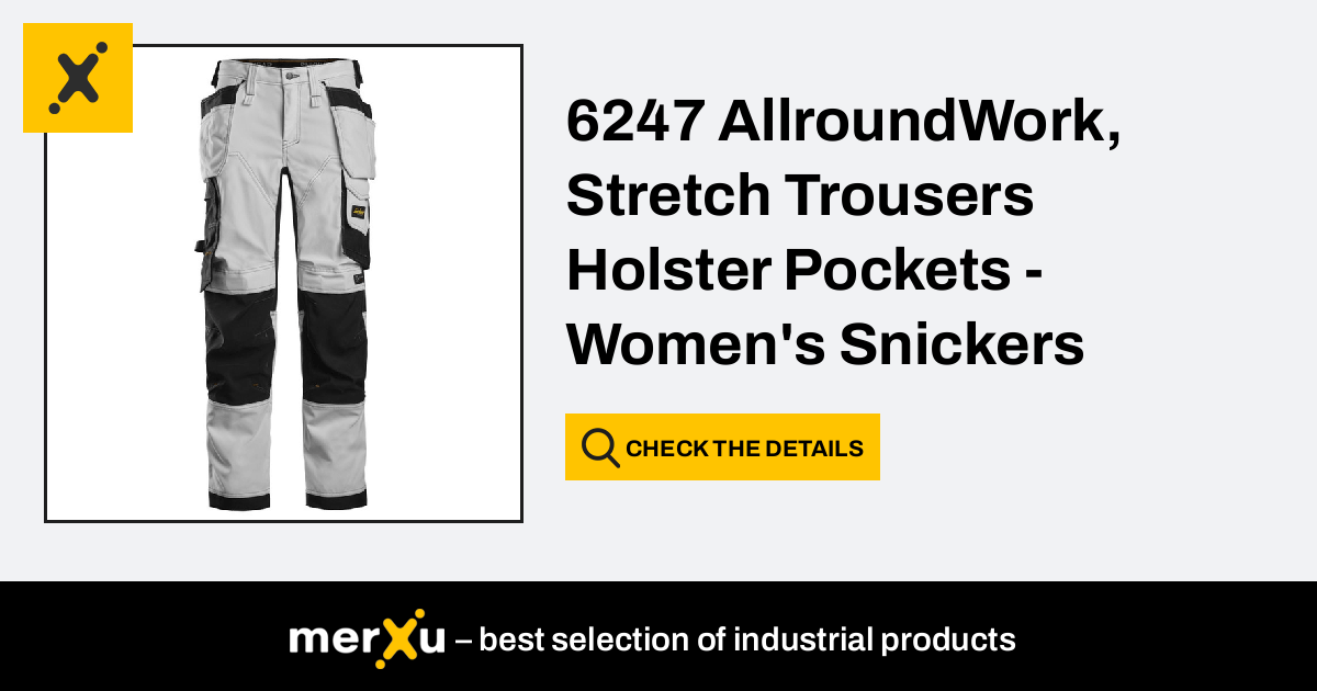 Snickers Workwear 6247 AllroundWork, Stretch Trousers Holster Pockets -  Women's (62470904) - merXu - Negotiate prices! Wholesale purchases!
