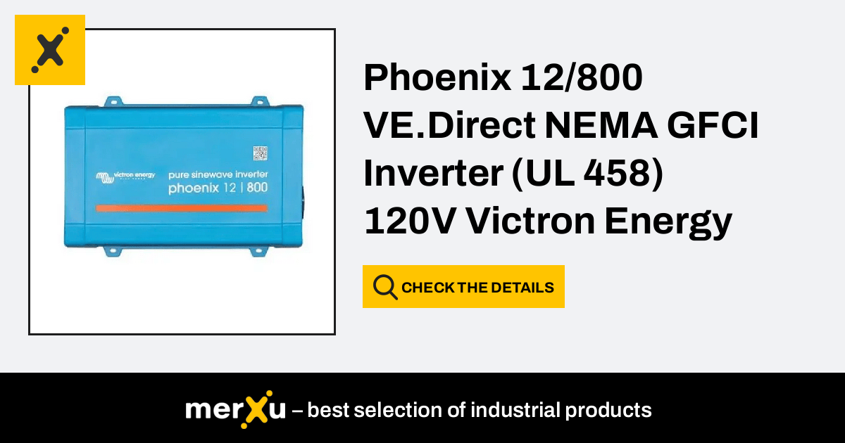 Victron Energy 12/800 120V NEMA 5-15R Inverter