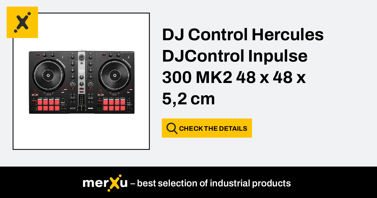 Hercules DJ Control DJControl Inpulse 300 MK2 48 x 48 x 5,2 cm (S7783111) -  merXu - Negotiate prices! Wholesale purchases! | Controller