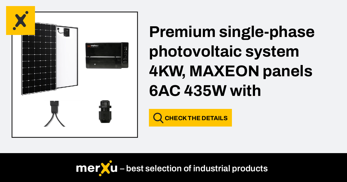 Maxeon Sunpower Premium Single-phase Photovoltaic System 4KW, MAXEON ...