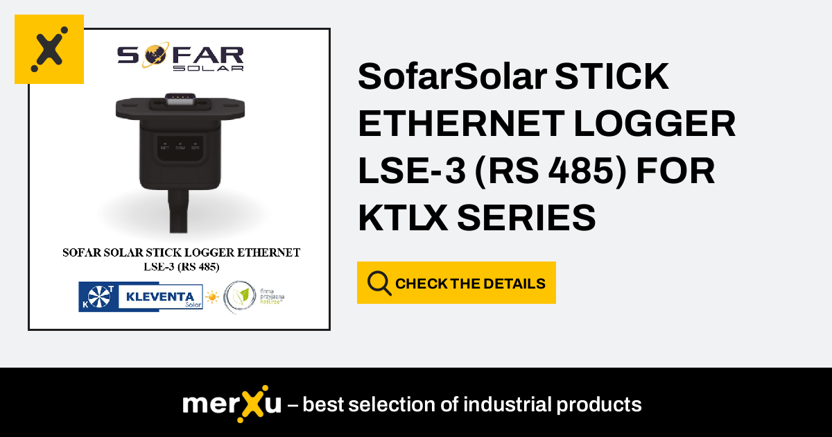 Sofar Solar SofarSolar STICK ETHERNET LOGGER LSE-3 (RS 485) FOR KTLX ...