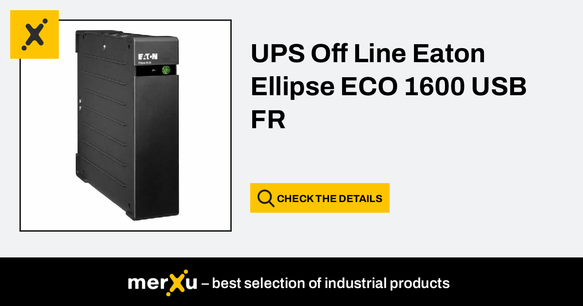 Eaton onduleur ellipse off-line Eco USB 1600 va / 1000 w