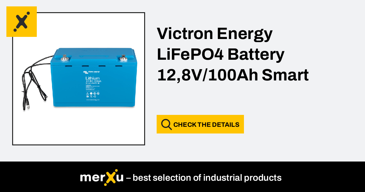 Victron Energy 12,8V 100Ah Smart Lithium LiFePO4 Batterie