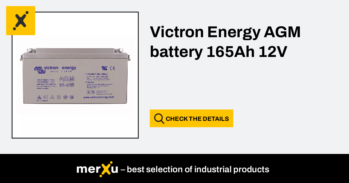 Victron Energy AGM Battery 165Ah 12V (BAT412151084) - MerXu - Negotiate ...