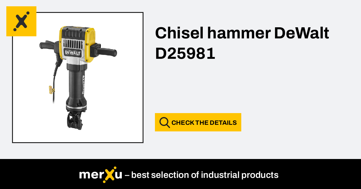 Forespørgsel dal Vil ikke Chisel hammer DeWalt D25981 - merXu