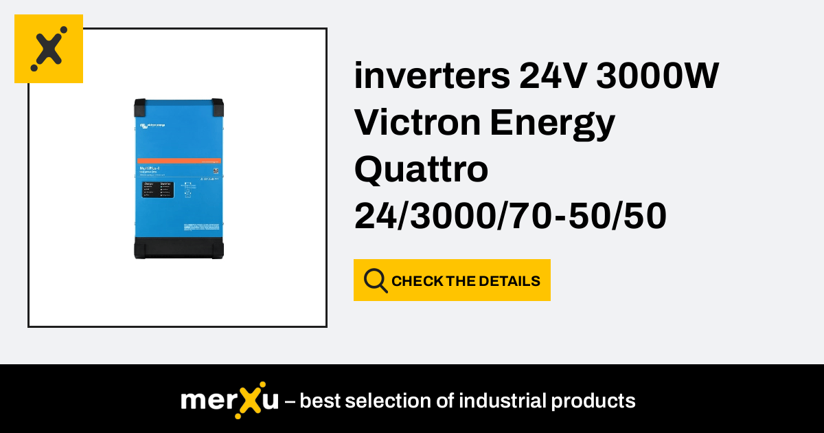 Victron Energy Inverter 24V 3000W Quattro 24 3000 70 50 50 MerXu