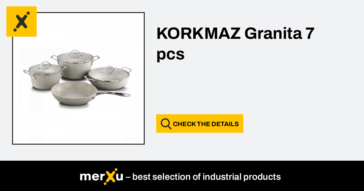 Korkmaz Granita 7 Piece Cookware Set