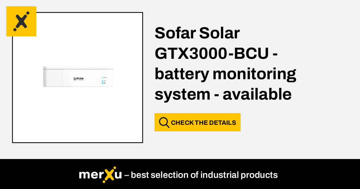 Sofar Solar GTX3000-BCU - Battery Monitoring System - Available From 14 ...