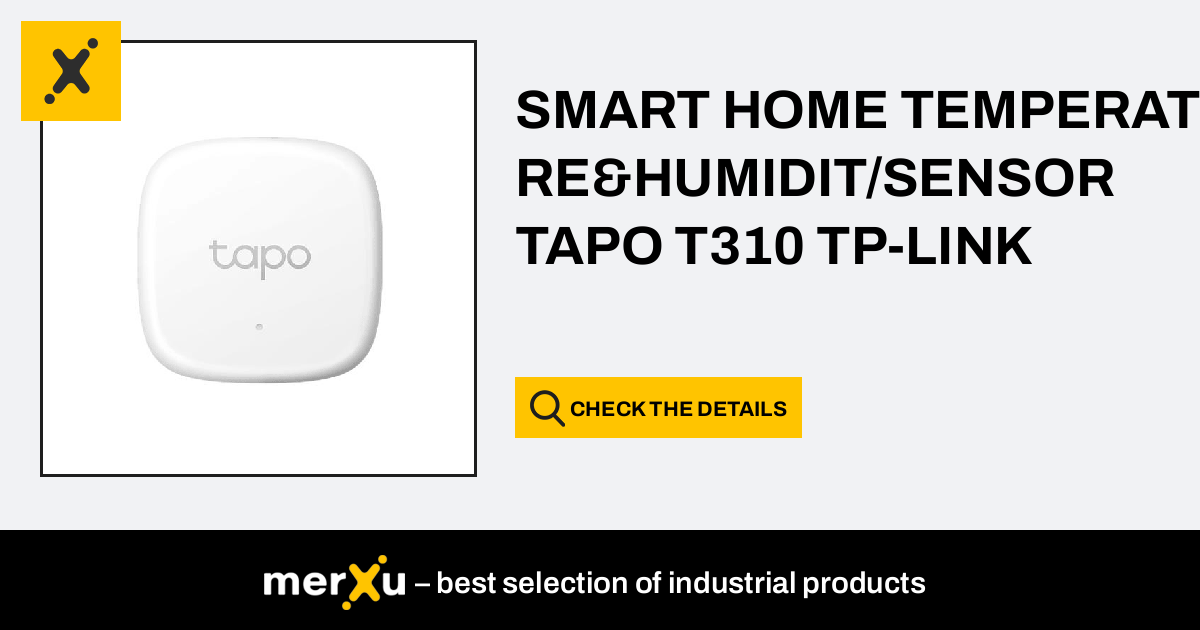 Tp-link SMART HOME TEMPERATURE&HUMIDIT/SENSOR TAPO T310 - merXu - Negotiate  prices! Wholesale purchases!