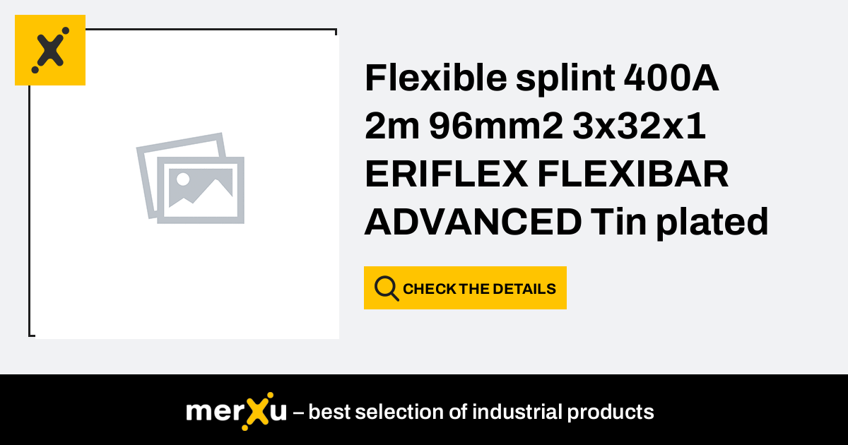 Flexible splint 400A 2m 96mm2 3x32x1 ERIFLEX FLEXIBAR ADVANCED Tin ...