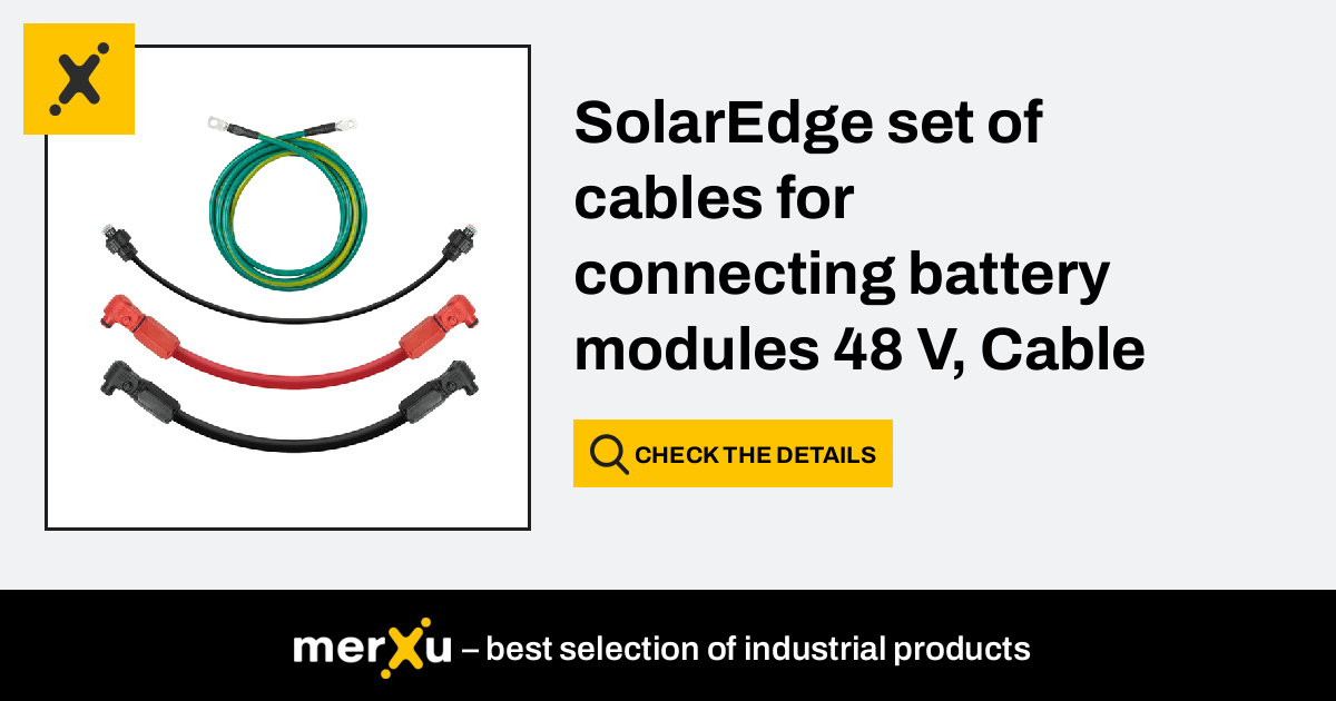 Solaredge Set Of Cables For Connecting Battery Modules V Cable Set