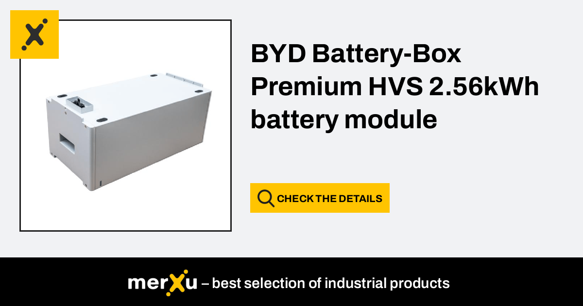 BYD Battery-Box Premium HVS 2.56kWh Battery Module - MerXu - Negotiate ...