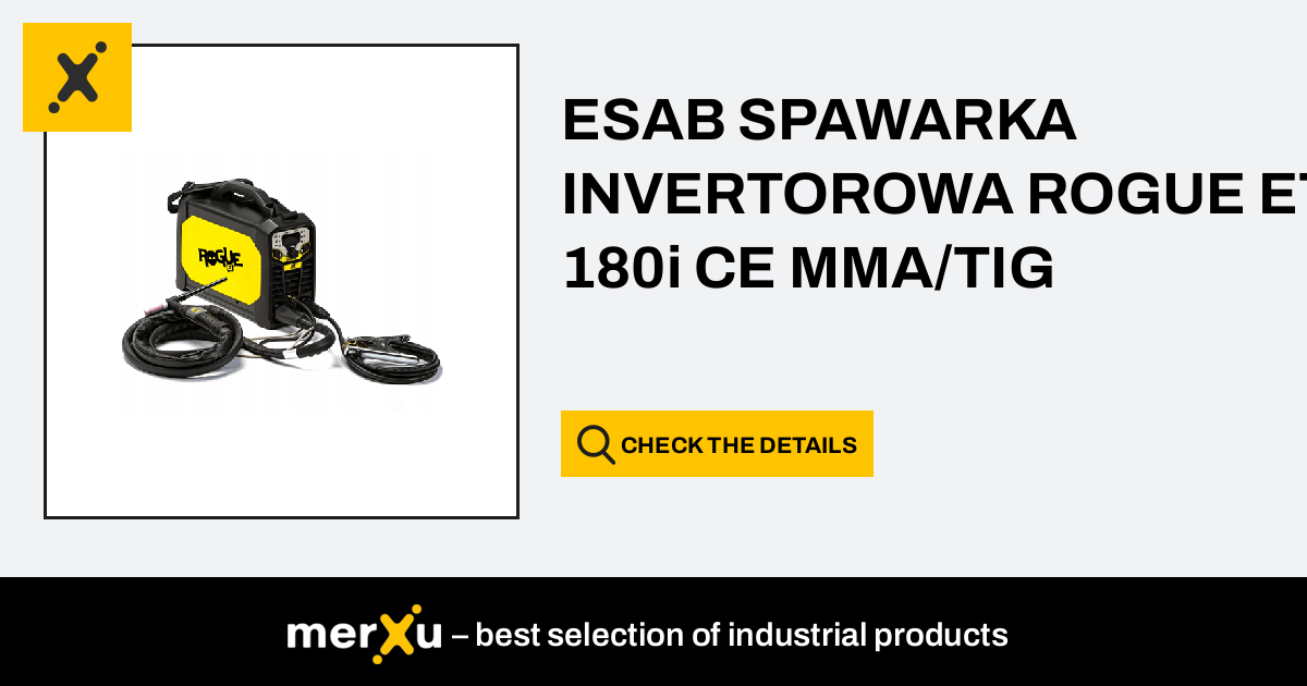 Esab Spawarka Invertorowa Rogue Et I Ce Mma Tig Merxu Negotiate Prices Wholesale Purchases