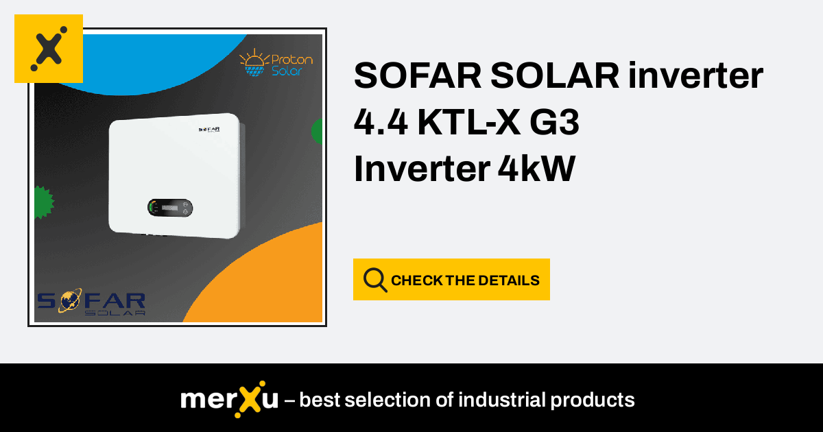 Sofar Solar Inverter Ktl X G Inverter Kw Sofar Ktl X Merxu