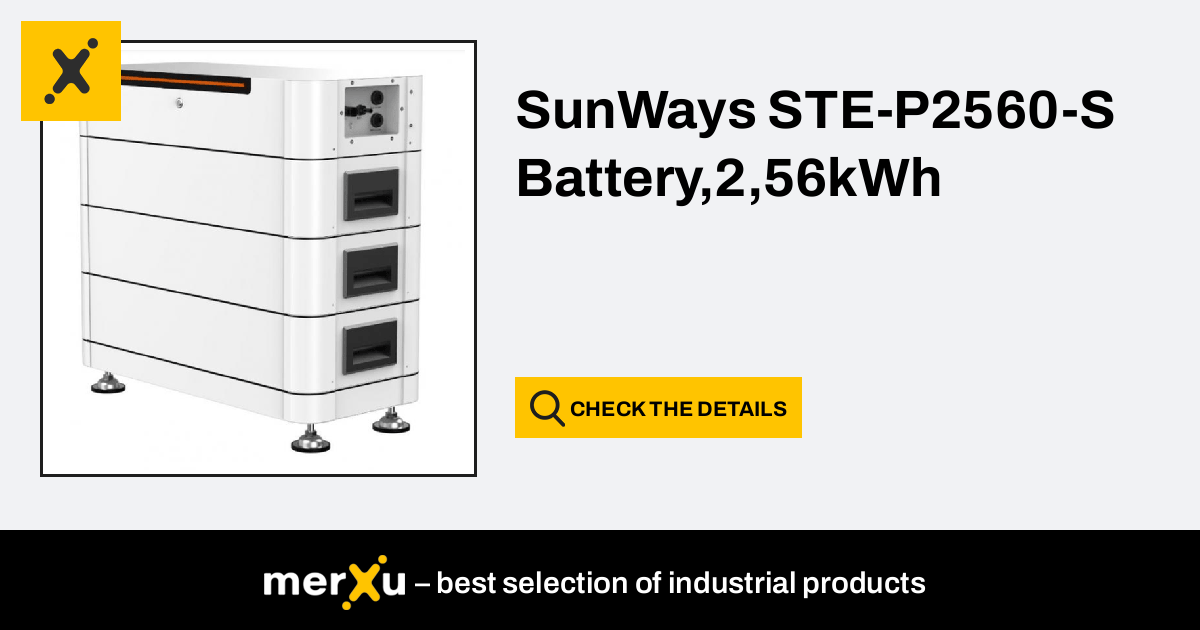 SunWays STE-P2560-S Battery,2,56kWh - MerXu