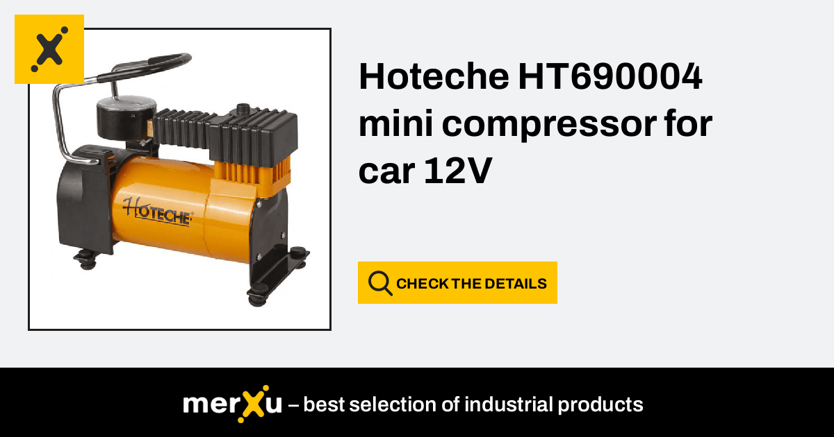 Hoteche HT690004 mini compressor for car 12V - merXu - Negotiate