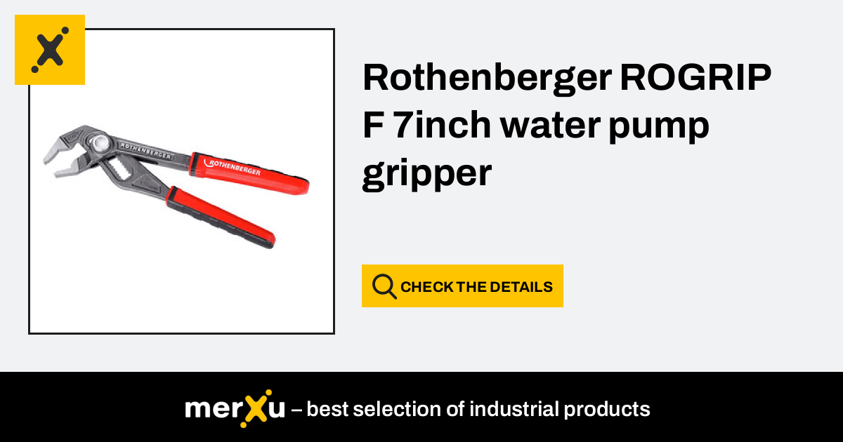 Rothenberger ROGRIP F 7inch Water Pump Gripper - MerXu - Negotiate ...