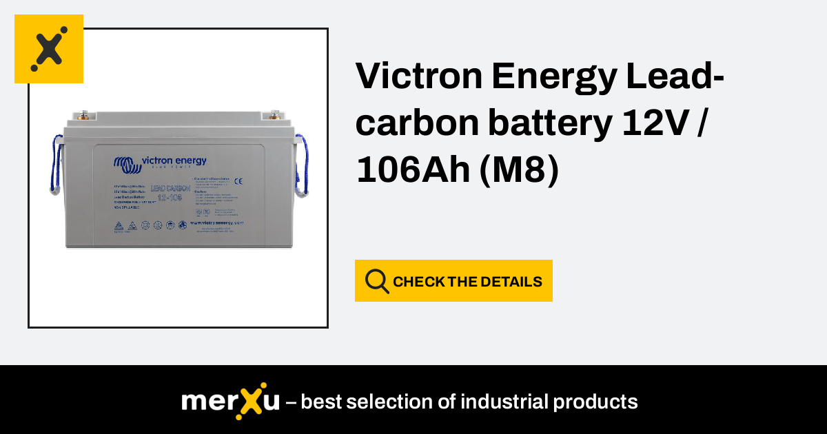 Victron Energy Lead-carbon battery 12V / 106Ah (M8) (BAT612110081