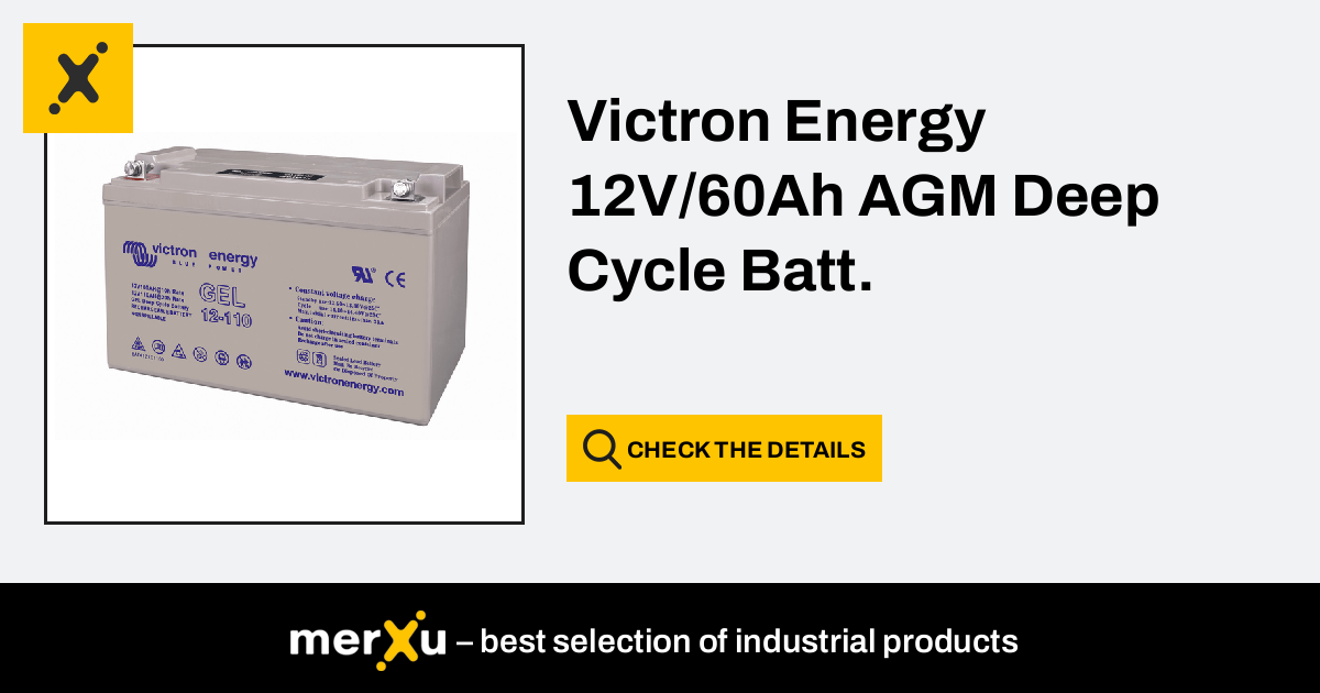 Batterie 12V/60Ah AGM Deep Cycle Victron Energy