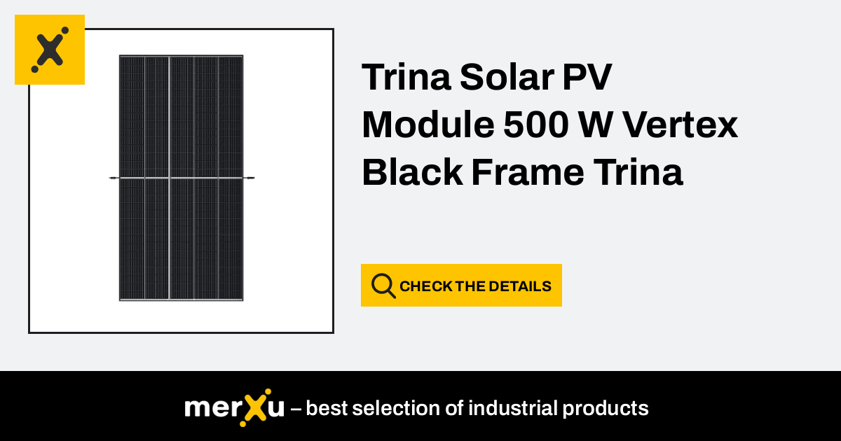 TrinaSolar Vertex 500Wp Monocrystalline Solar Panel - All solar