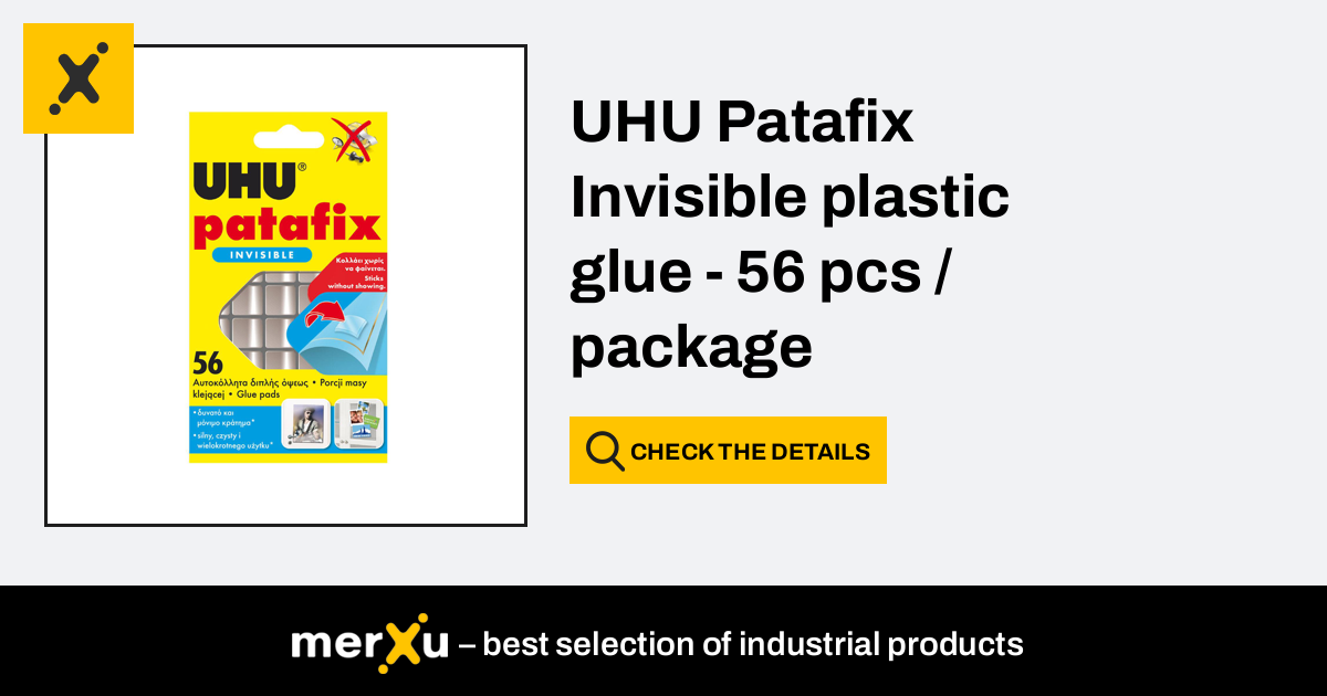 Uhu Patafix Invisible plastic glue - 56 pcs / package - merXu - Negotiate  prices! Wholesale purchases!