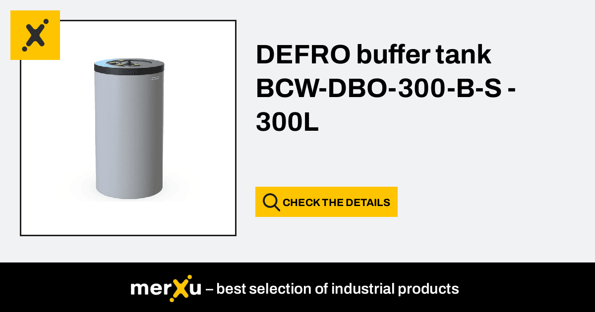 Defro Buffer Tank BCW-DBO-300-B-S - 300L (A6A5-575AF_20231124143846 ...