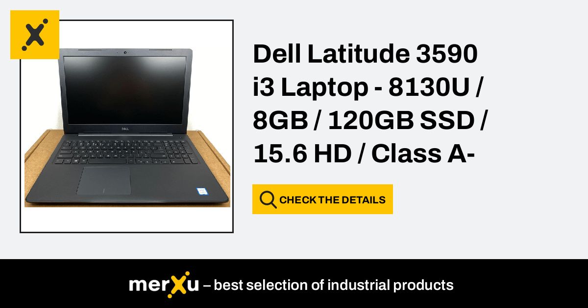 Dell Latitude 3590 i3 Laptop - 8130U / 8GB / 120GB SSD
