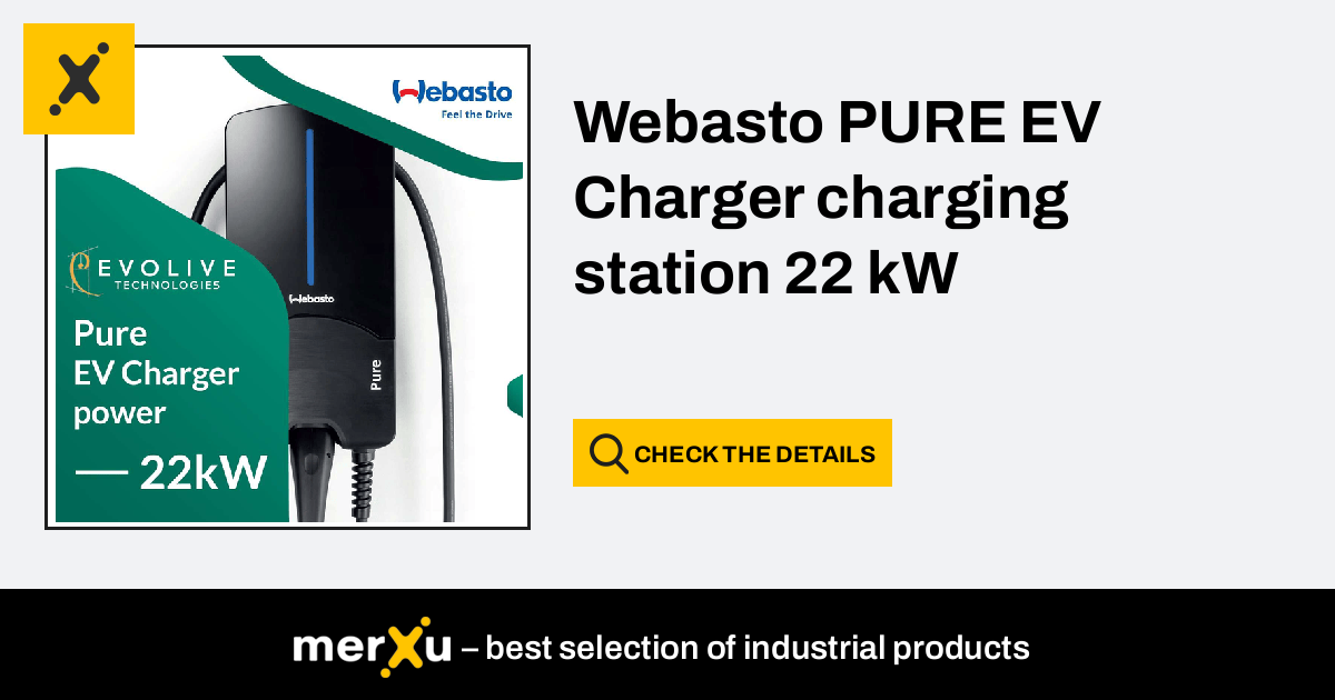 Webasto PURE EV Charger charging station 22 kW (5110494A) - merXu -  Negotiate prices! Wholesale purchases!