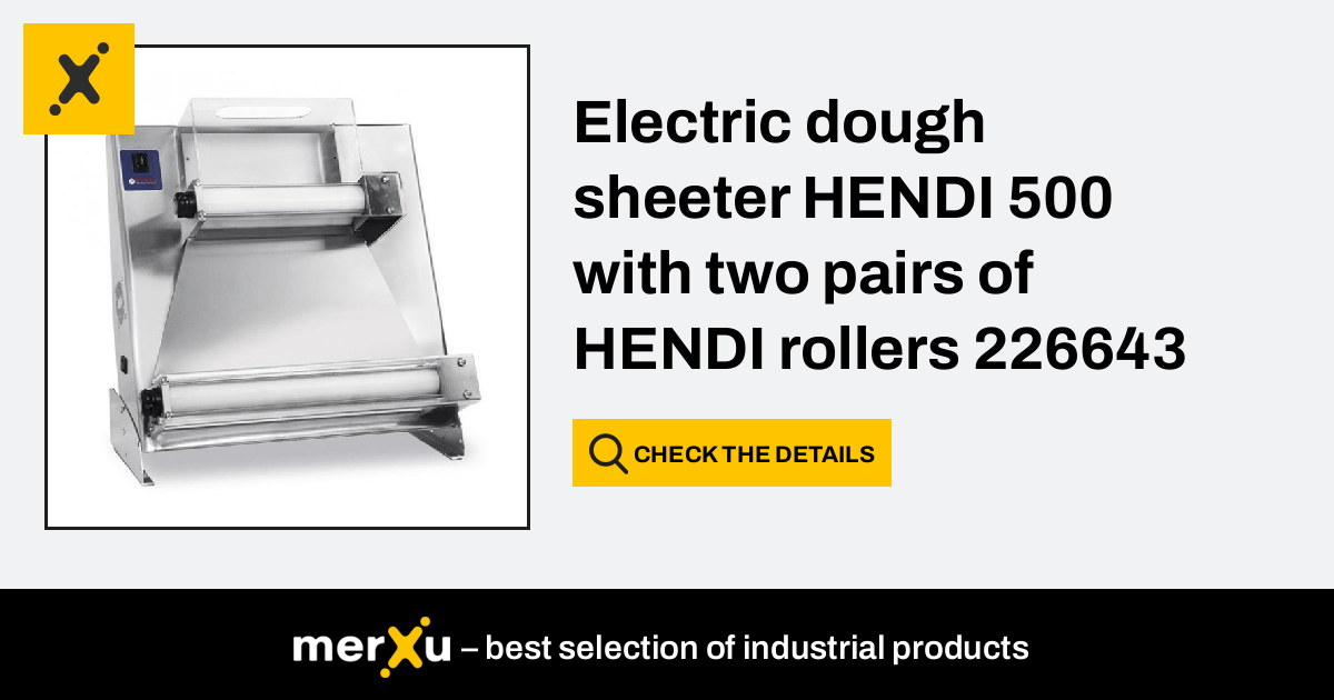 Hendi Electric dough sheeter 500 with two pairs of rollers 226643 226643 -  merXu - Negotiate prices! Wholesale purchases!