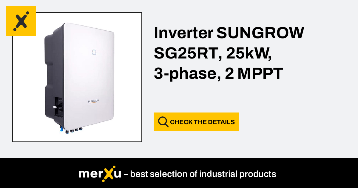 Sungrow Inverter SG25RT, 25kW, 3-phase, MPPT merXu