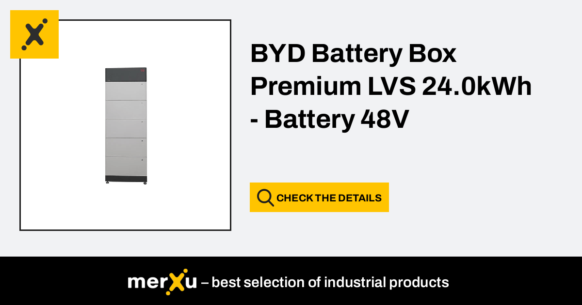 BYD Battery-Box Premium LVS 24.0kWh - Battery 48V - merXu