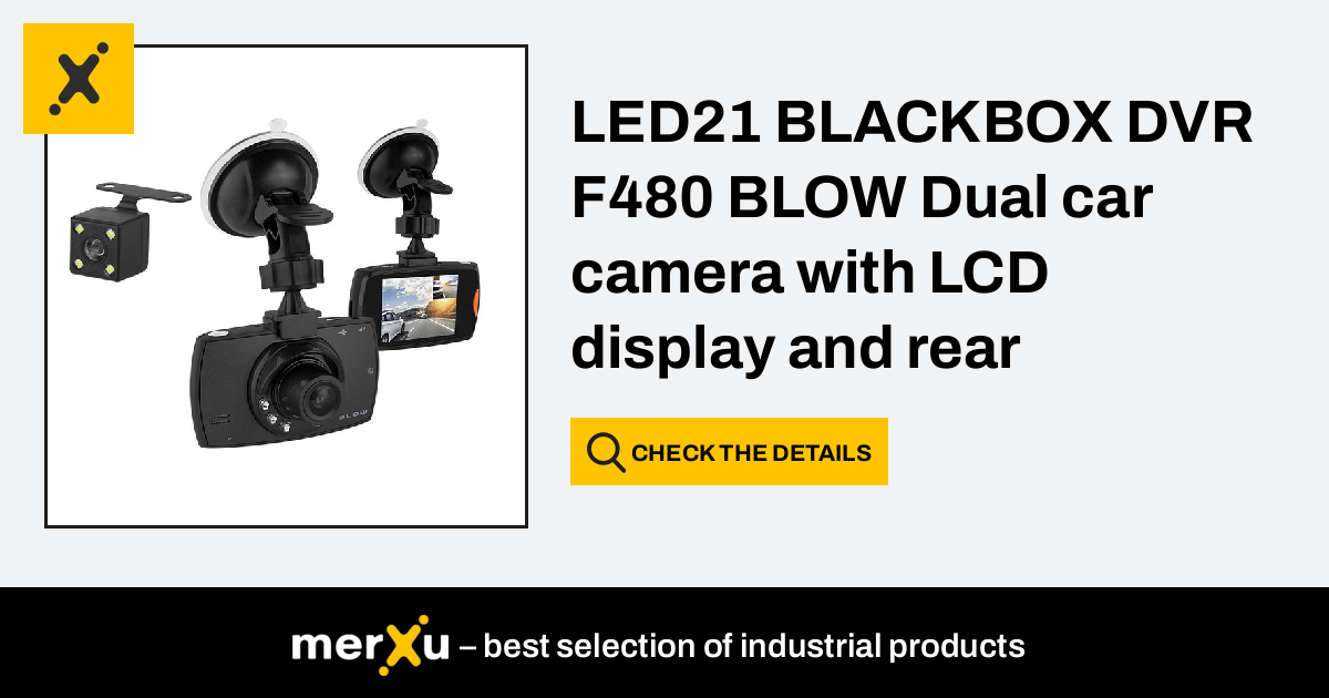 LED21 BLACKBOX DVR F480 BLOW Dual car camera with LCD display and