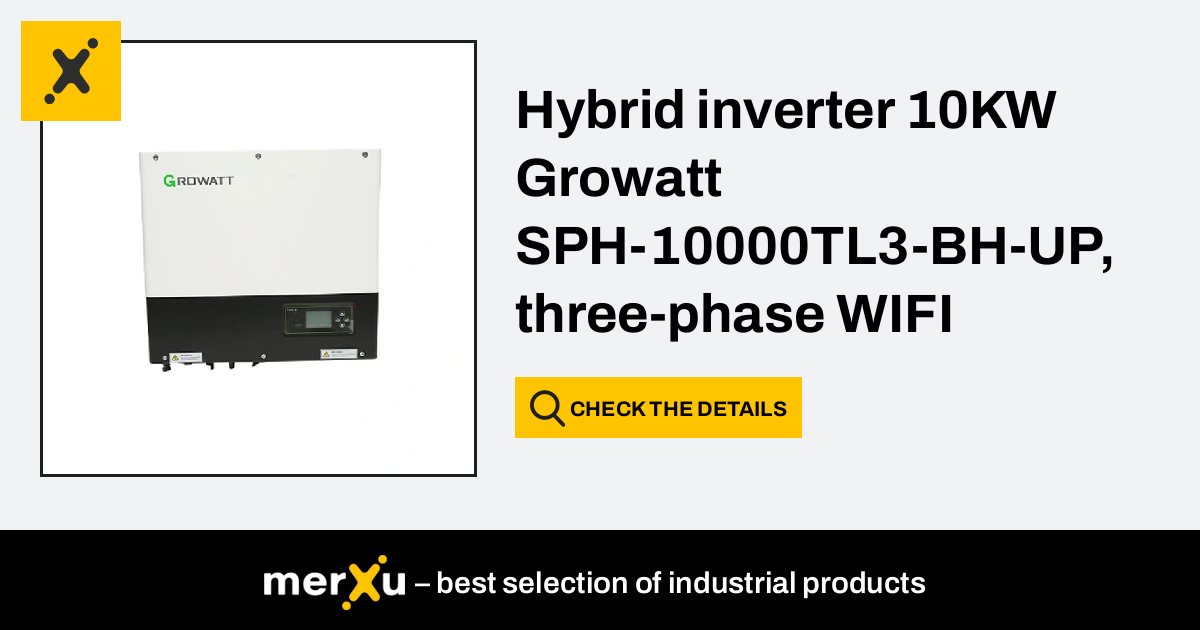 Growatt Hybrid Inverter Kw Sph Tl Bh Up Three Phase Wifi With