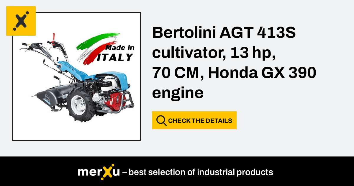 Motocultor Bertolini 413S Honda GX340