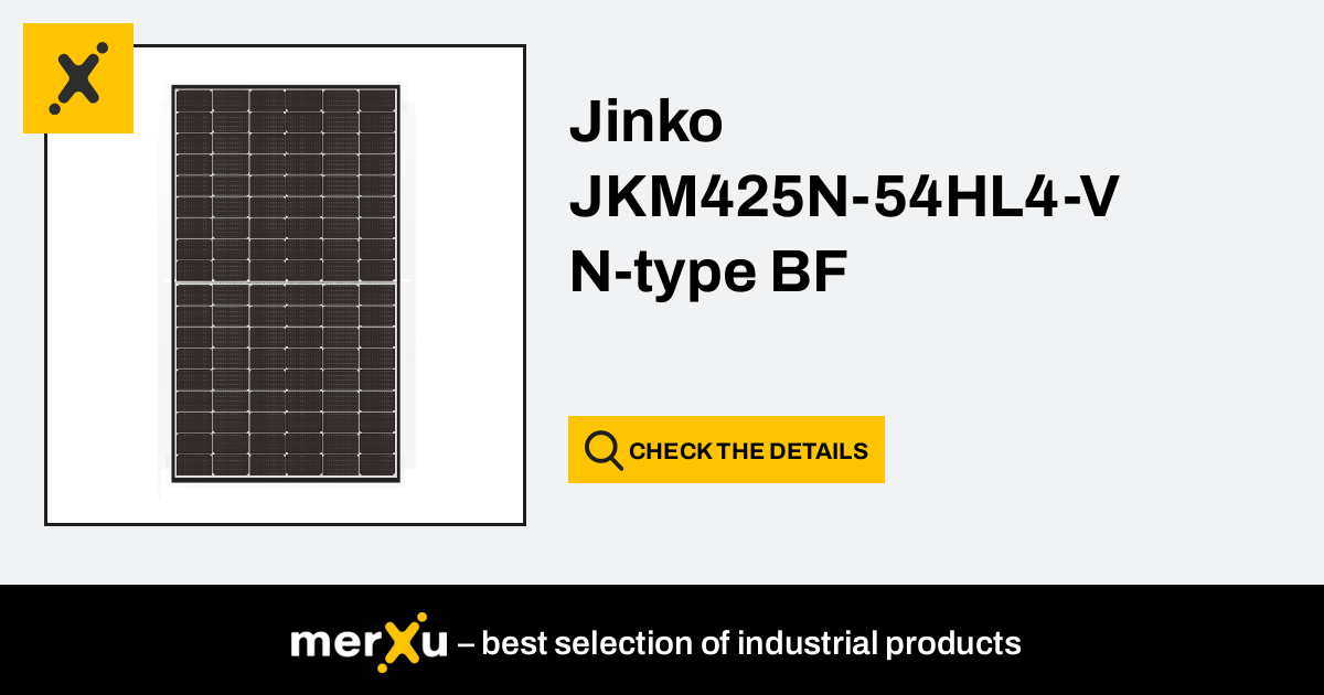 JinkoSolar Jinko JKM425N-54HL4-V N-type BF - MerXu