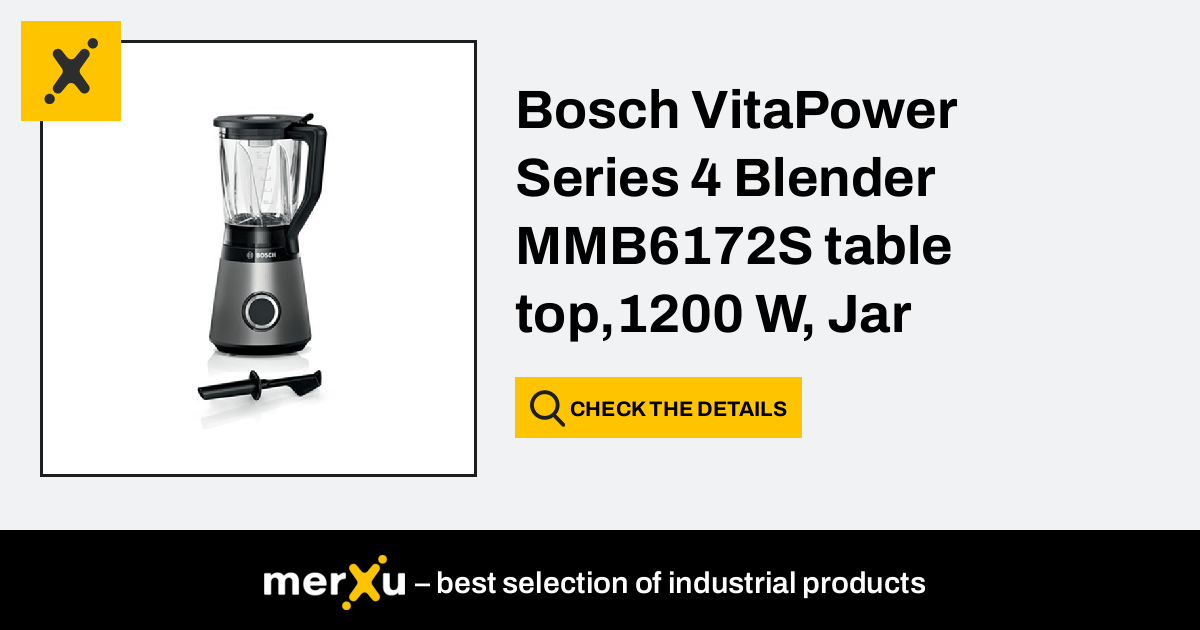 Bosch MMB6172S 4 Blender 1.5 lt. - silver