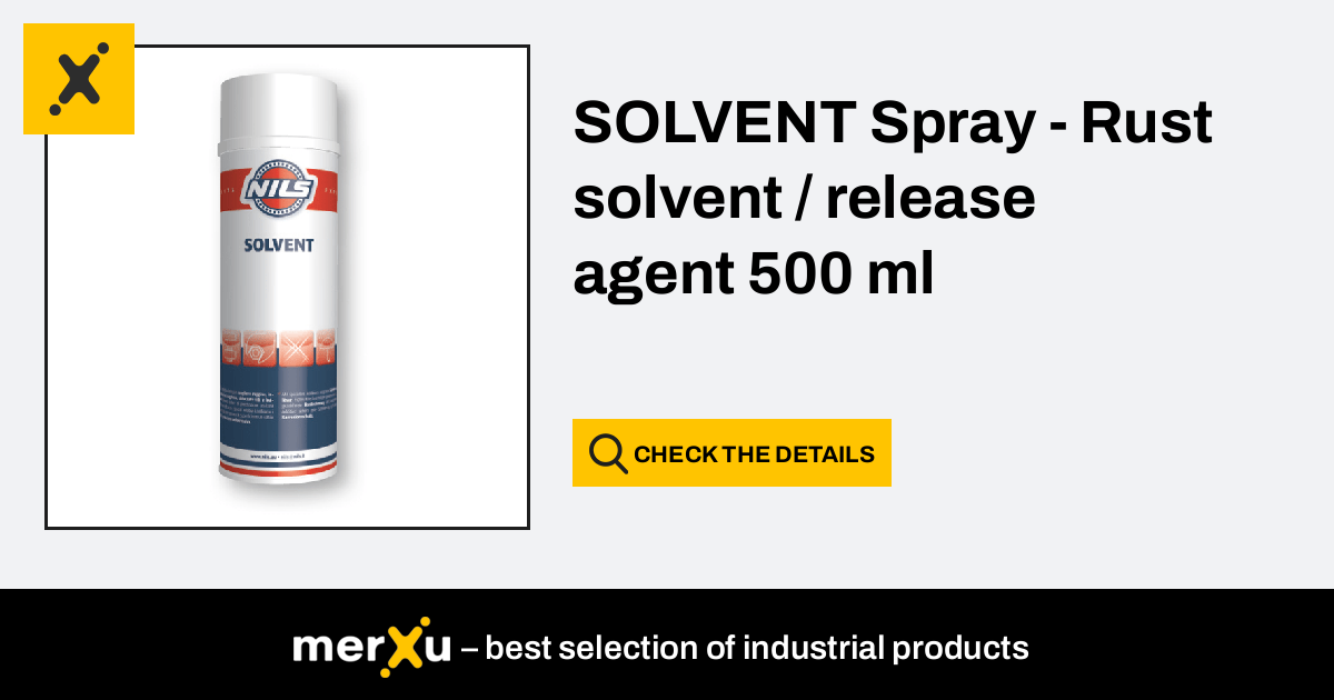 Nils Solvent Spray - Rust Solvent   Release Agent 500 Ml - Merxu 