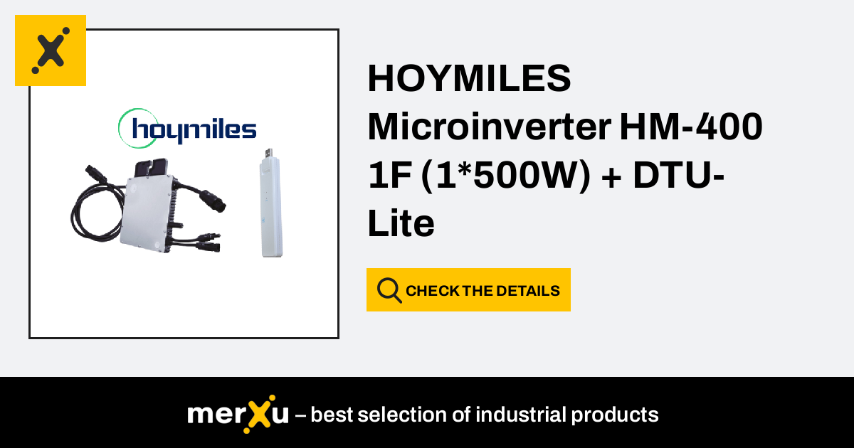 Hoymiles HM-400 Mikro-Wechselrichter 400 Watt – 1 Phase - Cedel webshop