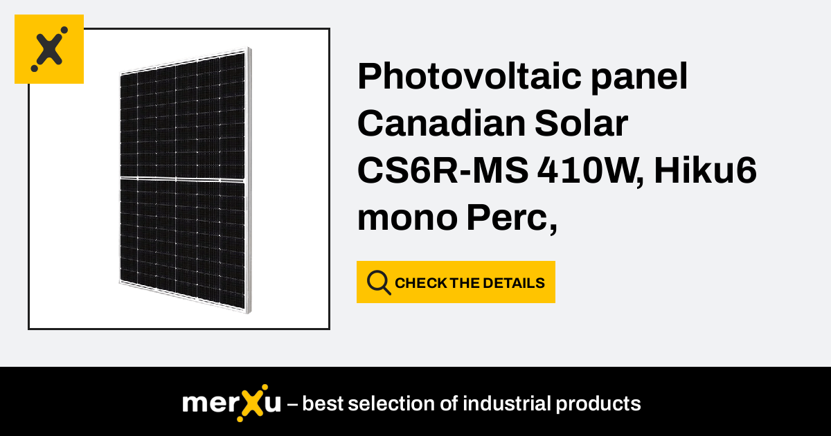 Solar/PV-Module online Canadian Solar HiKu EVO2 CS6R-410MS, 410Wp, black