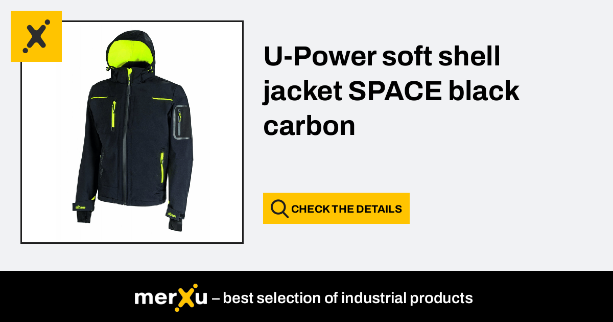 1. U-power Oděvy U-Power soft shell jacket SPACE black carbon - merXu -  Negotiate prices! Wholesale purchases!