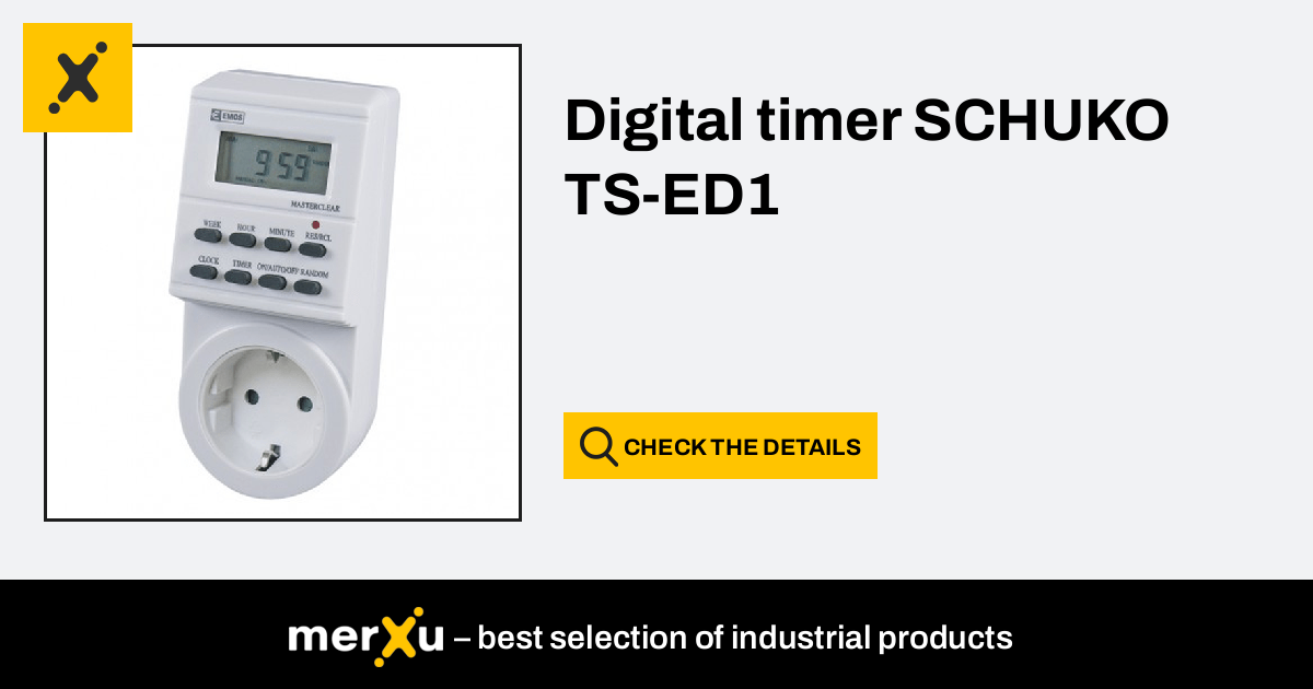 Digital timer SCHUKO TS-ED1 - merXu - Negotiate prices! Wholesale